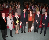 Autorides asistentes al acto de apertura de curso de la Ctedra