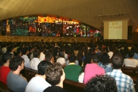 Vista general del Saln Juan XXIII durante el acto celebrado en Rabanales