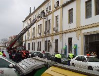 Simulacro de evacuacin general, por incendio, en la Facultad de Derecho y Ciencias Econmicas y Empresariales