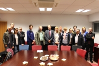 Fotografa de familia de la recepcin en la Universidad de Crdoba a representantes de la Asociacin Internacional de la Seguridad Social 